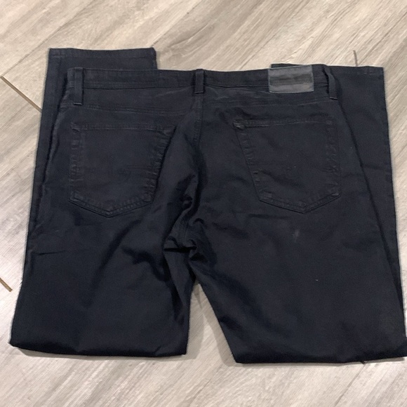 Ag Adriano Goldschmied “The Everett Slim Straight” Black Stretch 5 Pkt Style - Picture 4 of 10